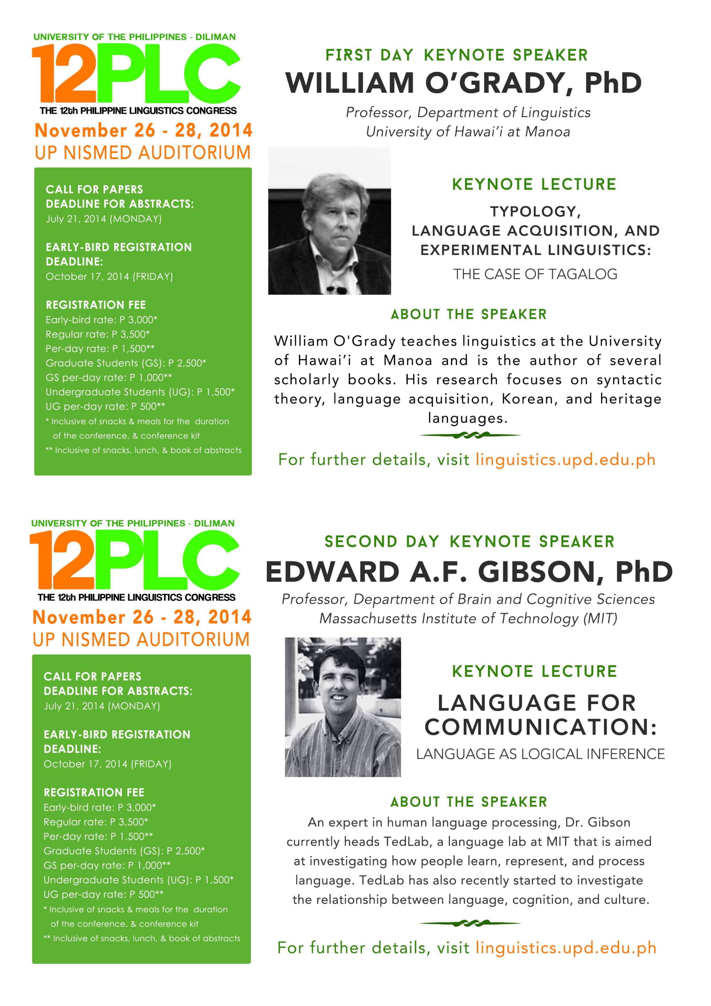 12PLC Keynote Speakers