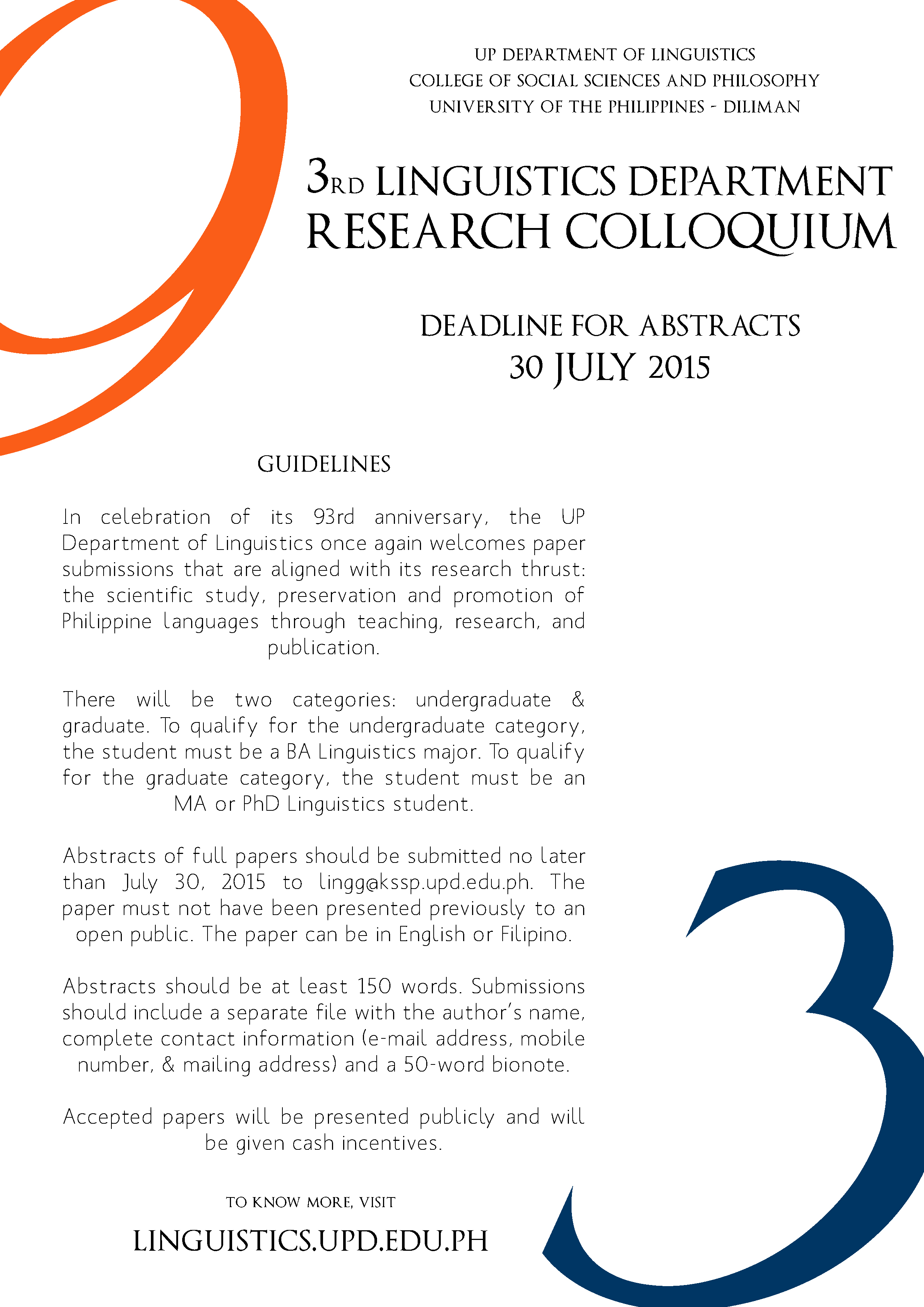 3rd Research Colloquium