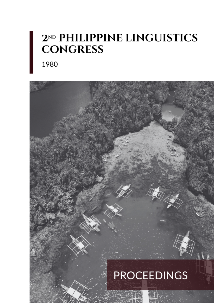 PLC Digital Repository - Department of Linguistics - UP Diliman