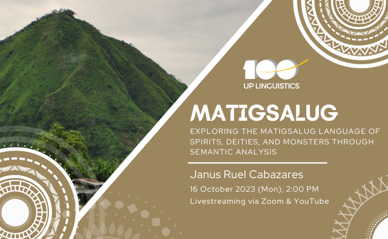 Matigsalug | Philippine Indigenous Languages Lecture Series
