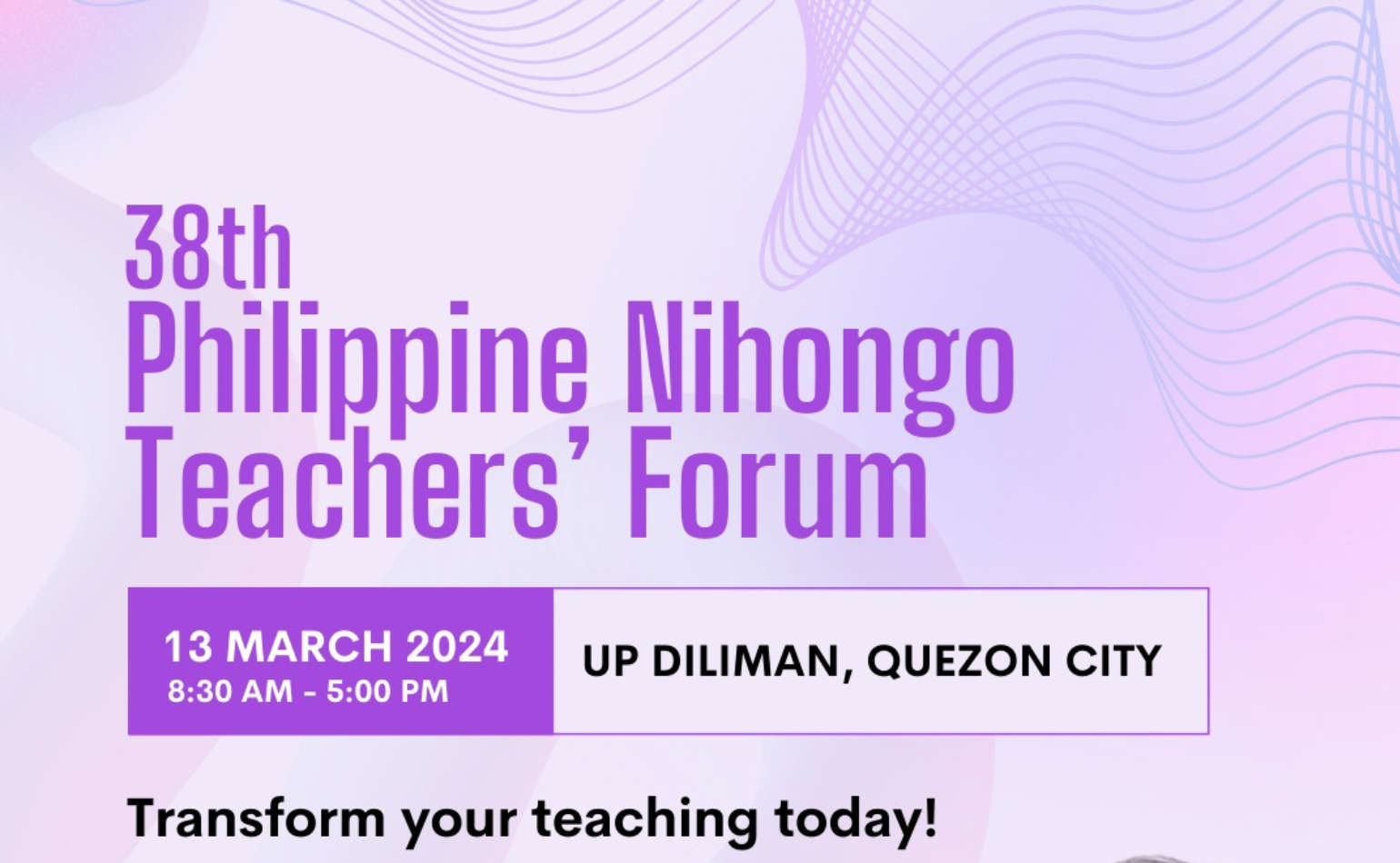 38th Philippine Nihongo Teachers' Forum | Lecture & Workshop