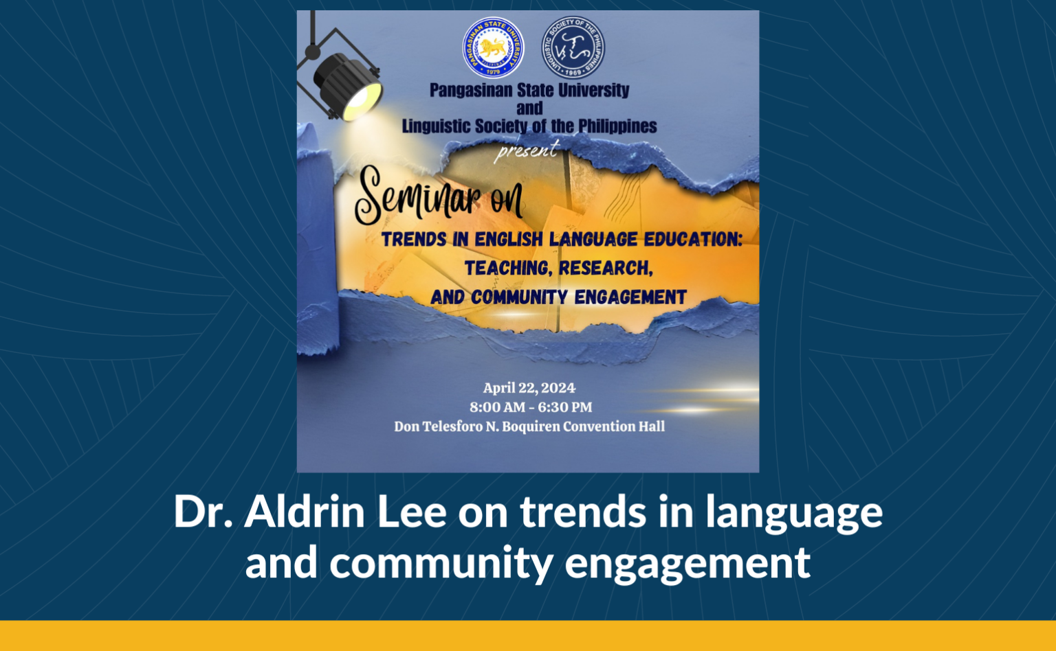 Dr. Aldrin Lee on trends in language and community engagement