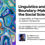 Linguistics and Boundary-Making in the Social Sciences