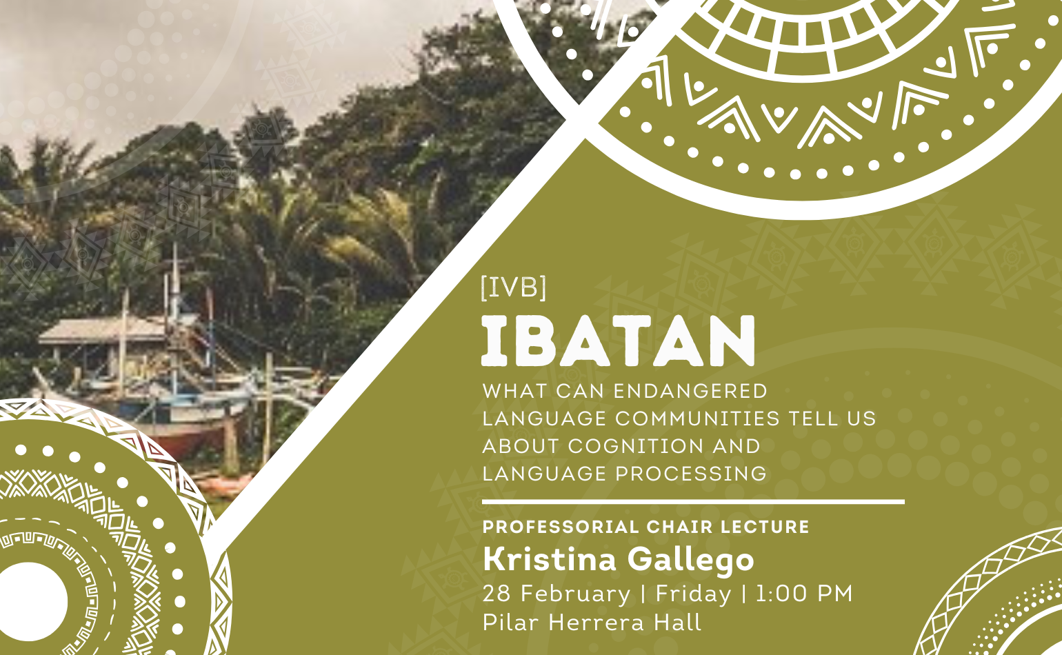 Ibatan [ivb] | Philippine Indigenous Languages Lecture Series