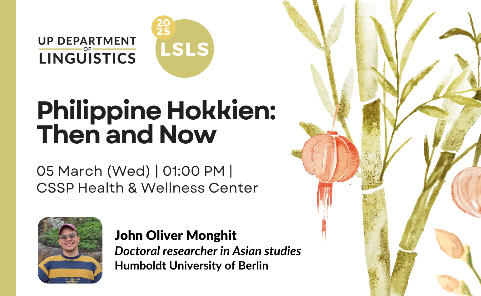 Philippine Hokkien: Then and Now | Linguistics Special Lecture Series