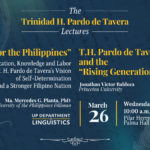 The Trinidad H. Pardo de Tavera Lectures