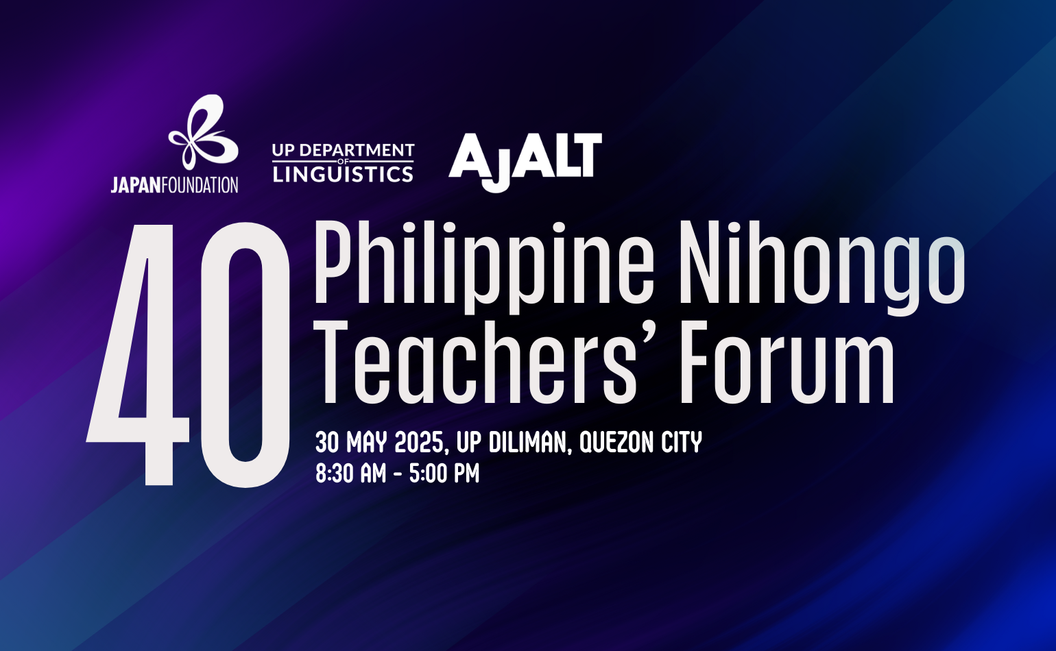40th Philippine Nihongo Teachers' Forum