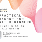 A Practical Workshop for PRAAT Beginners