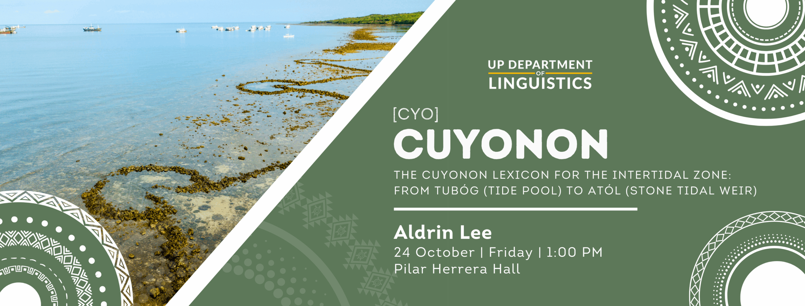 [PILLS 2025] CUYONON [cyo]: The Cuyonon Lexicon for the Intertidal Zone: From TUBÓG (Tide Pool) to ATÓL (Stone Tidal Weir)