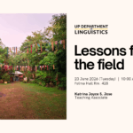Lessons from the Field: Katrina Joyce S. Jose