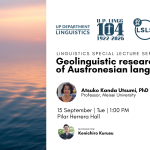 LINGG MONTH 2026 | Geolinguistic research of Austronesian languages (LSLS 2026 No. 4)