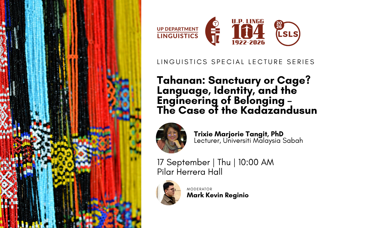 LINGG MONTH 2026 | Tahanan: Sanctuary or Cage? Language, Identity, and the Engineering of Belonging - The Case of the Kadazandusun (LSLS 2026 No. 5)