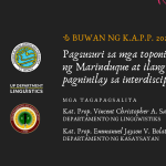 [CSSP Month 2026] Pagsusuri sa mga toponima ng Marinduque at ilang mga pagninilay sa interdisciplinarity